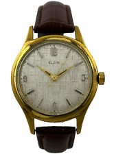 Herrenarmbanduhr Elgin Handaufzug Hermann Becker 115 neues Armband, funktioniert