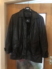 Hirschlederjacke mit herausnehmbaren Innenfell, Dunkelbraun, Größe 50