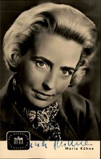 Autogrammkarte Autograph Film Bühne DDR Fernsehen 1961 signiert MARIA KÜHNE Foto