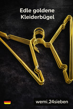 Edle Metall Kleiderbügel Gold
