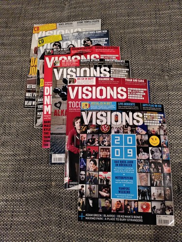 12x musikzeitschrift visions - musikzeitschrift,