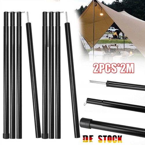 2er set teleskop zeltstangen - set,