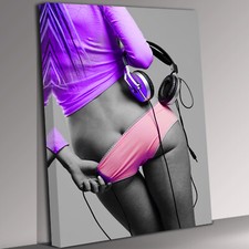 Girl leinwand wandbild bild - dj,