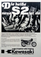 Kawasaki S2, originale Werbung 1971
