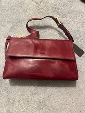 Handtasche Leder rot neu Louvier Paris