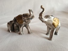 Elefantgruppe  aus Metall, ca