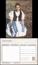 .Ungarn SZATMÁRI KOSZTÜM HUNGARY Frau in ungarischer Trachten-Kleidung 1990