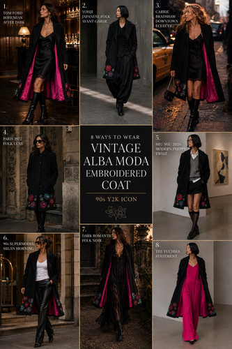 Alba moda mantel vintage - alba, 90er