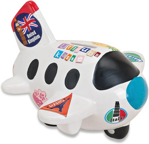 Spardose flugzeug sparbüchse - spardose,