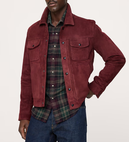 Herren dunkelrote wildleder - herren,