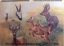 Neu - Kalender 2026 - Jagdgemälde - Thomas Bold - Tier-und Jagdmaler -