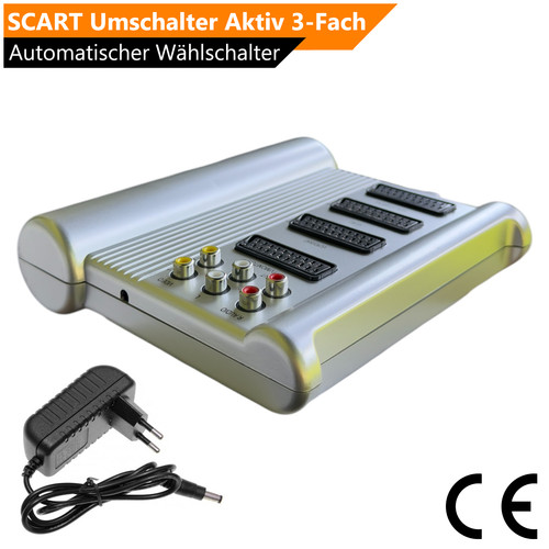 Scart umschalter 12v aktiv - umschalter,
