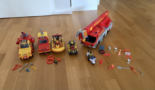 Feuerwehrmann sam fahrzeug set - sam, fahrzeug-set