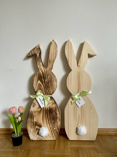 Osterhase holz groß - osterhase,