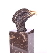 Bronzefigur Adler Vogel Kopf