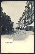 Ansichtskarte San Sebastian, La Alameda 