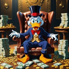 Reiche Ente Boss Posterdruck