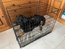 Hundekäfig faltbar mit Matte Transportkäfig Auto Hundebox  93/70/63 cm (L/H/B)