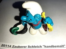 20114 Zauberer Schleich "handbemalt" Schlumpf Schlümpfe