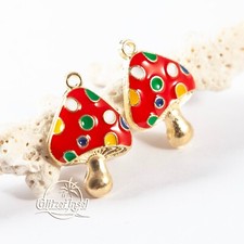 2x Schmuck Anhänger Pilz