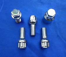 verchromt Felgenschlösser Radsicherung Felgenschloss M14 x 1,5 26 Kugel 141527