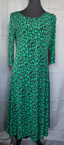 Damen kleid grün schwarz neu - kleid, grün-schwarz