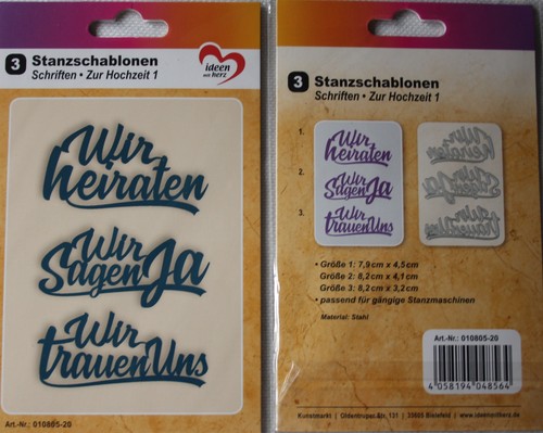 Stanzschablonen zur hochzeit - stanzschablonen,