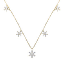 Diamanten collier kette 750 - diamanten,