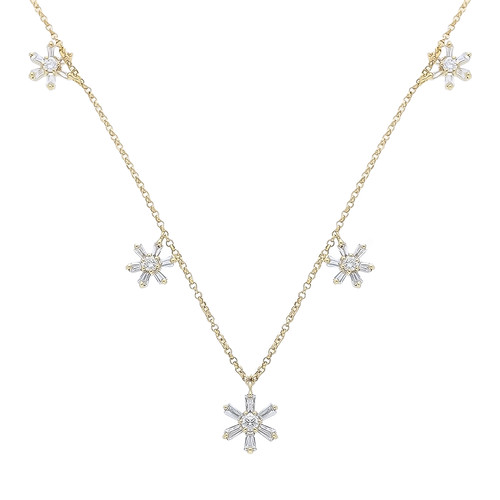 Diamanten collier kette 750 - collier,