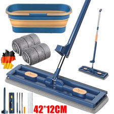 Großer Flacher Mop und Eimer