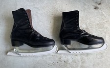 Herren Schlittschuhe, schwarz,   Wahrscheinlich Größe 41 gebraucht Leder