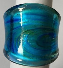 Unikat - Glasring Aquamarine