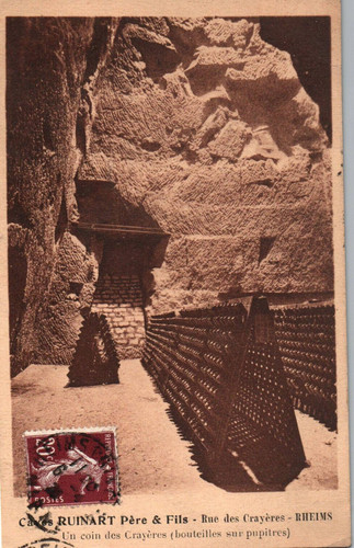 Cpa reims caves - reims, (marne)