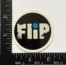 Flip Dot Start Logo Schwarz 2000 Original Vintage NOS Skateboard Sticker Decal