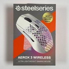SteelSeries Aerox 3 Wireless - Holey RGB Gaming Maus - Ultraleichtes Wasser