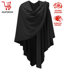Damen Poncho Schal Cashmere