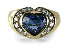 Ring herz saphir - herz,