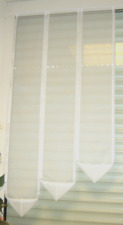 Scheibengardine Weiß  B 60cm  Türgardine L. 120,110,100cm Gardinen Balkontür