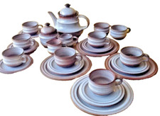 Keramik braun Rillen Landhaus