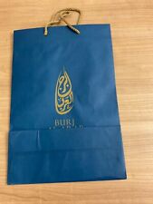Burj al Arab Papier Tragetasche blau, 42 x 29 cm, Kordelhenkel aus Stoff