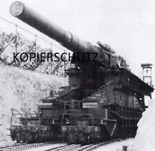 2.WELTKRIEG FOTO DER "SCHWERE GUSTAV" EIN 80-cm EISENBAHNGESCHÜTZ
