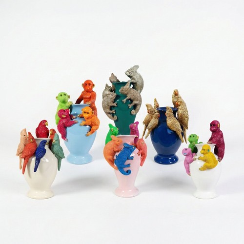 Deko vase tiere kunstblumen - deko,