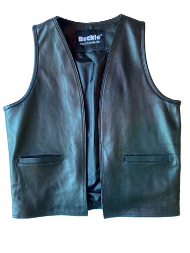 Bockle herren lederweste - bockle,