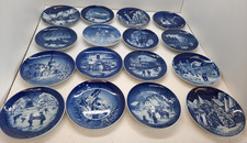 16x Teller Wandteller Zierteller " Weihnachten "  Ø ca. 19 cm ( Diverse Marken )