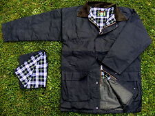 Übergröße : Original England Herren Wachsjacke in Grün 4XL / 5XL / 6XL 