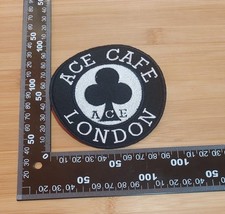 ACE CAFE LONDON  Aufnäher Patch Rund 10cm Oldschool Hot Rods MOTORCYCLES Rock´n 