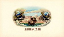 Geheimfach cigar box label - -,