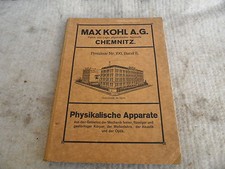 Katalog Max Kohl A.G. Chemnitz
