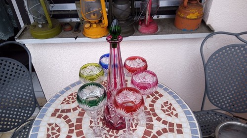 Ein set kristallweingläser 6 - set, (6