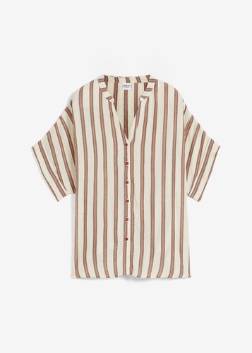 Crinkle bluse kurzarm 38 - bluse,